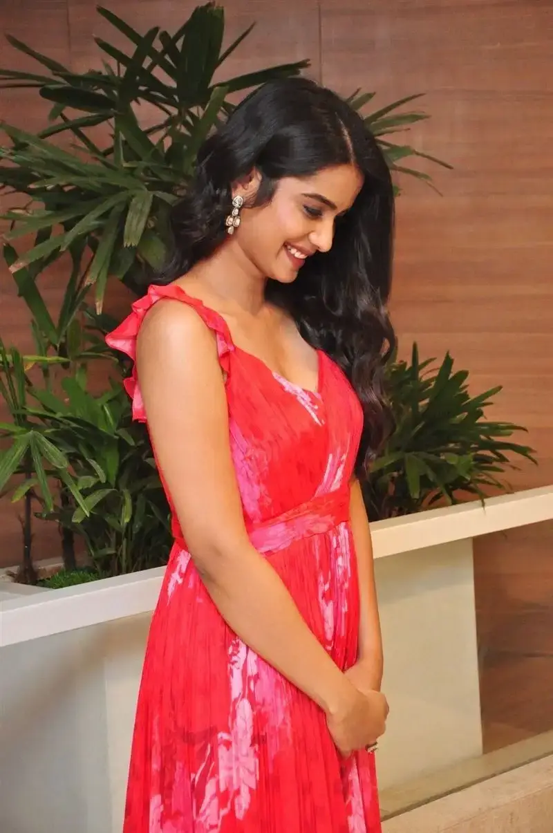 Sri Gouri Priya Reddy in Red Dress at MAD Movie Success Meet